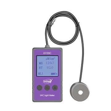 UV Light Meter Linshang Direct Selling LS126C Ultraviolet Radiometer Test 254nm UVC Bactericidal Sterlization Lamp With Battery