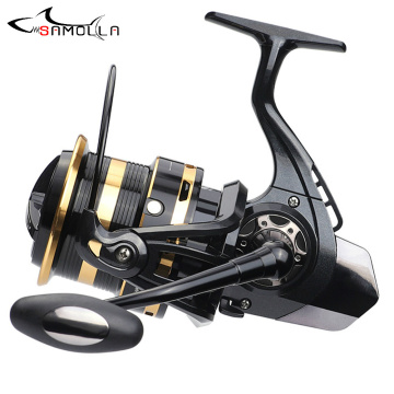 Big Metal Fishing Reel 10000-12000 Spinning Reel Trolling Carp Reels For Saltwater Carretilha De Pesca 12+1BB 10KG Drag Peche