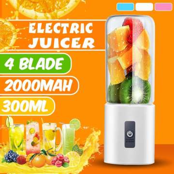Portable Electric Juicer Blender Mixer Exprimidor USB Rechargeable Mini Juice Extract Bottle Smoothie Shakes Maker Cup
