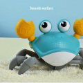 Baby Bath Cartoon Crab Clockwork Brake Animal Bathroom Play Water Cute Bathtub Children Toys Pulling Line Walk Summer Beach