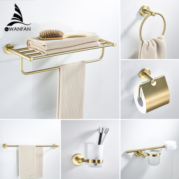 Bathroom Accessories Bath Hardware Set Golden Color Swan Toilet Paper Holder Towel Rack Tissue Holder Roll Paper Holder 667700