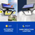 83LEDs Solar Light Double Head Solar Lamp COB Sensor Spotlight Waterproof Outdoor Adjustable Angle Lights For Garden Wall