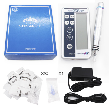 Tattoo Kit Permanent Tattoo Machine Kit Digital Lip/Eyebrow Tattoo Pen Gun Permanent Makeup Machine Kis Cartridge Needle