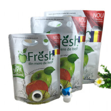 Customized Handle Bag with valve for Juice Packaging