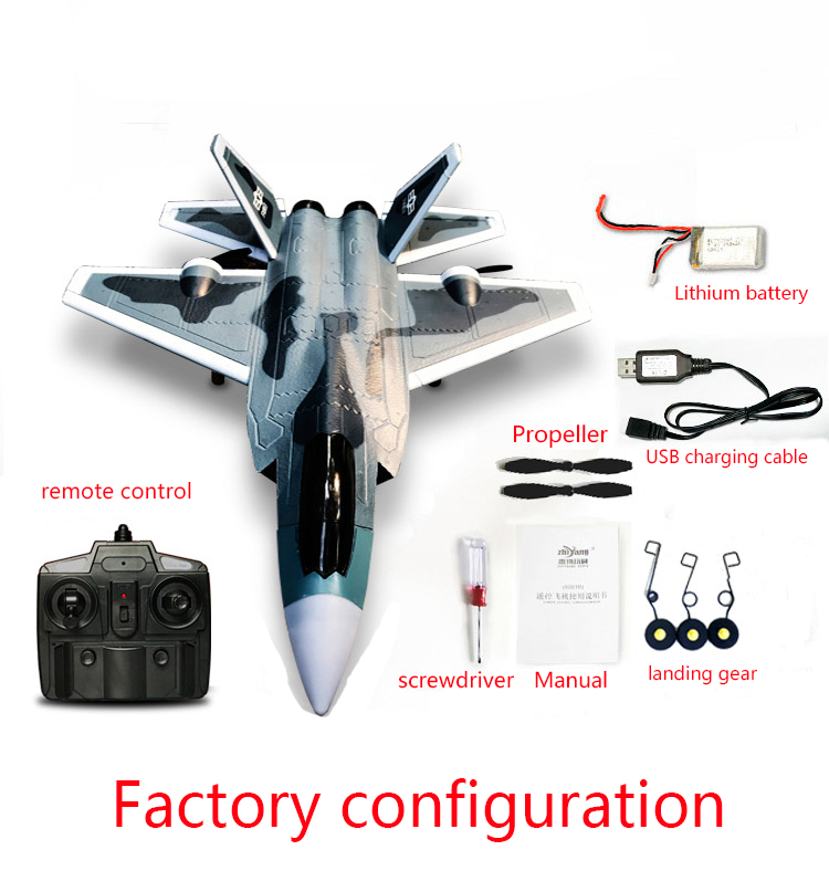 F22 Remote Control Aircraft Fixed-Wing Glider Electric Airplane Model Toy Model Educational Toy Gift For Children Kid Adult