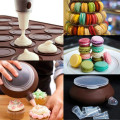 2pc/set Large Macaroon Kit Macaron Silicone Mat Non-Stick Baking Mold Set 48 Capacity Macaron Pot Cake Decorating Supplies