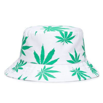 2020 Maple Leaf Panama Bucket Hat Women Men Couple Summer Cotton Basin Fishing Hat Sun Flat Fisherman Hip Hop Hats Caps Boonie