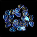25Pcs Czech Glaze Glass Beads Leaves Shape DIY Handmade Hair Clip Material Crystal Petals Loose Beads For Jewelry DIY