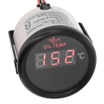 Universal 52mm Digital Oil Temp Gauge 50-150 Celsius Oil Temp Meter With Red Backlight For Car Boat 9-32V