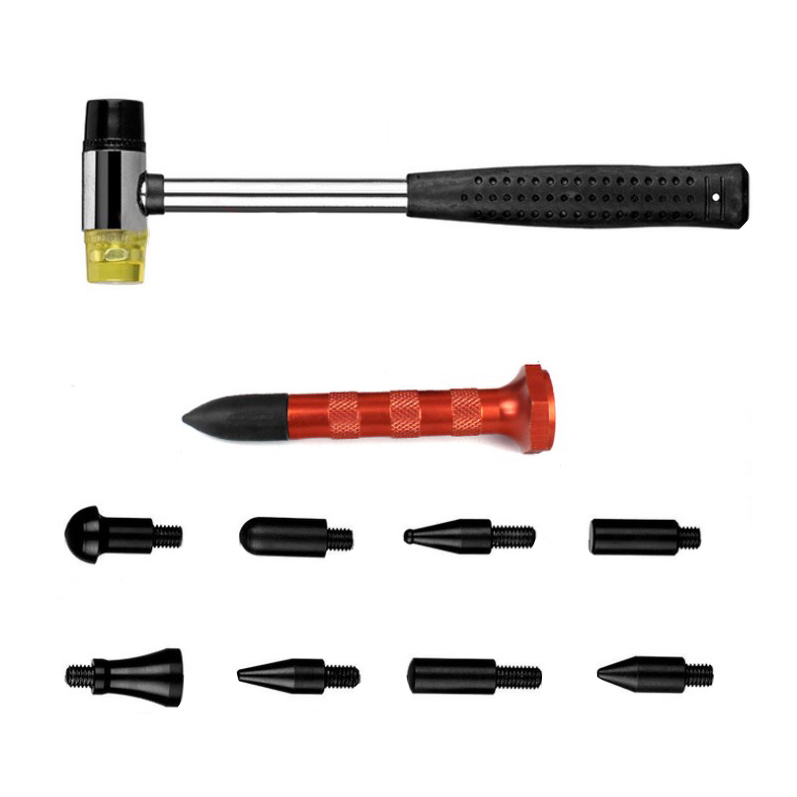 Car Sag Repair Flattening Peen Hammer Dent Repair Repair Bump Repair Tool 11 Sets