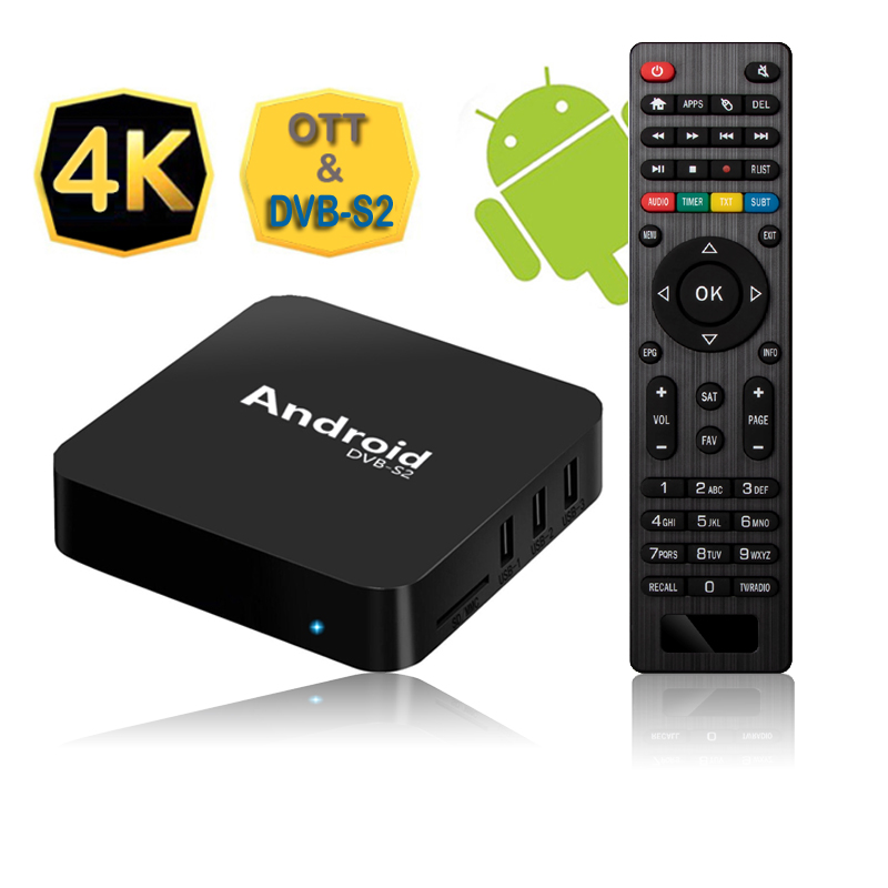 Koqit Android tv box dvb-s2 satellite tv receiver satellite sks iks decoder HD dvb s2 iptv Receptor 4k Media player tv receivers