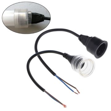 Aquarium Lamp Base Waterproof Soft Rubber Fish Tank Lighting Wire Holder For T8 Aquarium Light Cap Black/Transparent C42