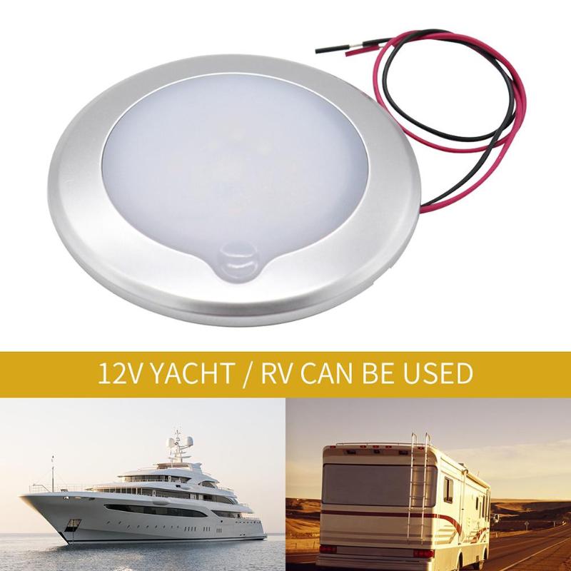9-30V RC LED Touch Luminosity Camping Car RV Roof Ceiling Cabin Light IP67 Touch Dimming Marine Interior Lamp Caravan Accessory