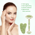 Natural Xiuyu Facial Massage Roller Guasha Scraping Board Set Double Heads Jade Stone Face Lift Body Slim Neck Thin Lift Tools