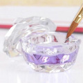 1Pc Acrylic Nail Cup Clear Crystal Bowl Acrylic Powder Liquid Holder Dappen Dish Salon Equipment Nail Art Design Tool