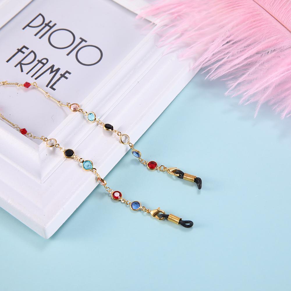 Teamer Chic Beaded Sunglasses Chain Lanyard Women Reading Glasses Necklace Lanyard Glasses Chain Eyeglasses Straps Accessories