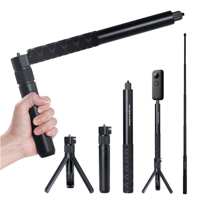 Portable Invisible Selfie Stick 2M Handle Time Rotation Pole Monopod for Insta360 One Action Camera Accessory