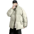 Winter Jacket Men Parkas Thicken Warm Coat Mens Stand Collar Jackets Solid Color Parka Coat Women Fashion New Streetwear 5XL