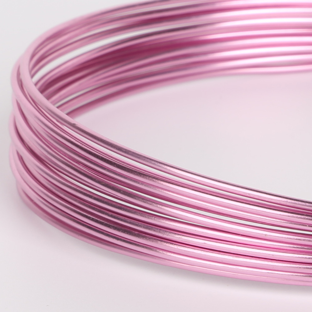 10m/5m/3m/roll 1mm 1.5mm 2mm 2.5mm Diameter colored aluminum wire for Metal Crafts necklace Bracelet jewelry making