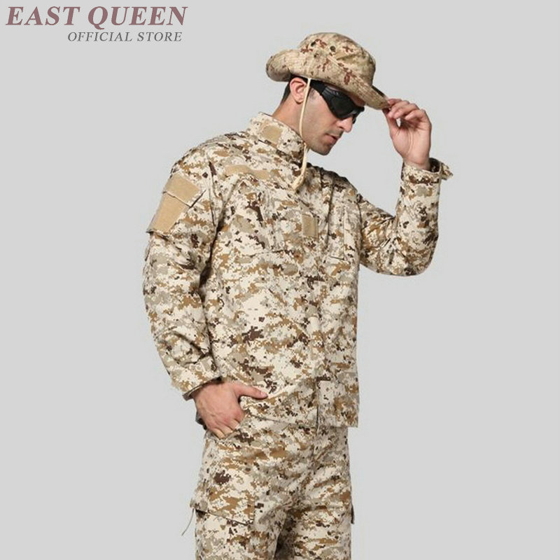 American military uniform desert us army tactical camouflage special forces uniforms clothing combat costume outfit FF987