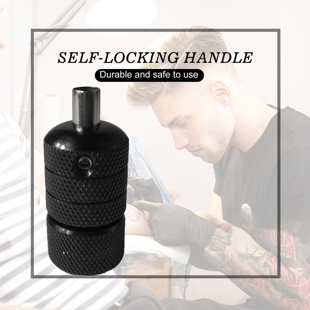 25mm Professional Aluminum Alloy Self-lock Tattoo Grips Self Locking Handle For Tattoo Machine Supply Body Art Tool