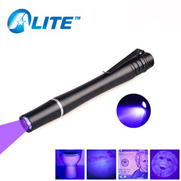TMWT Ultraviolet Pen Light Glue Curing Invisible Ink Detector Penlight 395NM 365NM 380NM UV Lamp LED Pen Light Flashlight