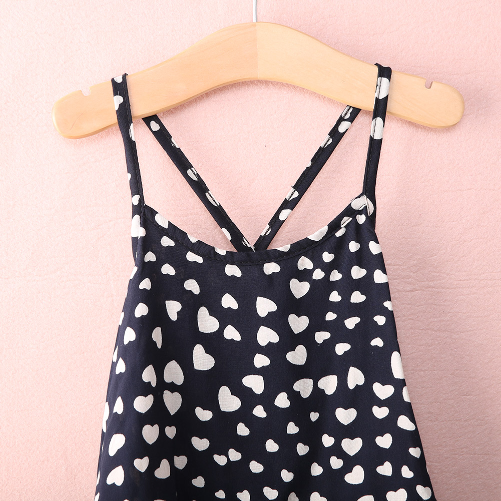 New Cute Girls Strap Heart Overalls Kids Romper Girl Jumpsuits Bib Pants Suspender Trousers Baby Girls Clothes