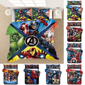 Disney Marvel Avengers Captain America Bedding Set Baby Kids Boys Gift Duvet Covers Pillowcases Comforter Cover Adult Bedlinnen