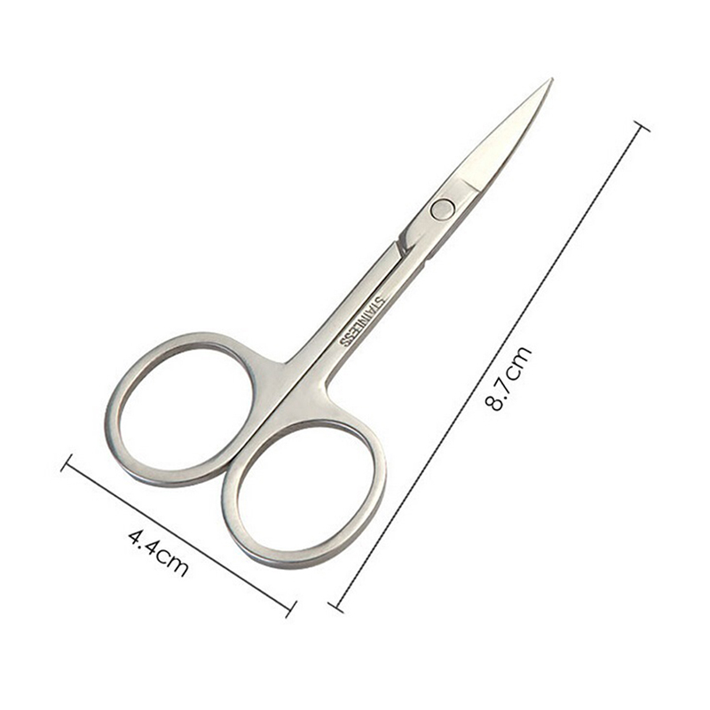 High grade Stainless Steel Small Eyebrow Nose Hair Scissors Cut Manicure Facial Trimming Tweezer Women Makeup Scissors