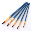 5Pcs/Set Watercolor Gouache Paint Brushes Round Pointed Tip Thin Hook Line Pen Nylon Hair Painting Brush Set Art Supplies