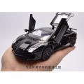 1/32 Aventador LP750-4 Sports Car Die Cast Model Toy Alloy Simulation Sound Light Pull Back Toys Vehicle