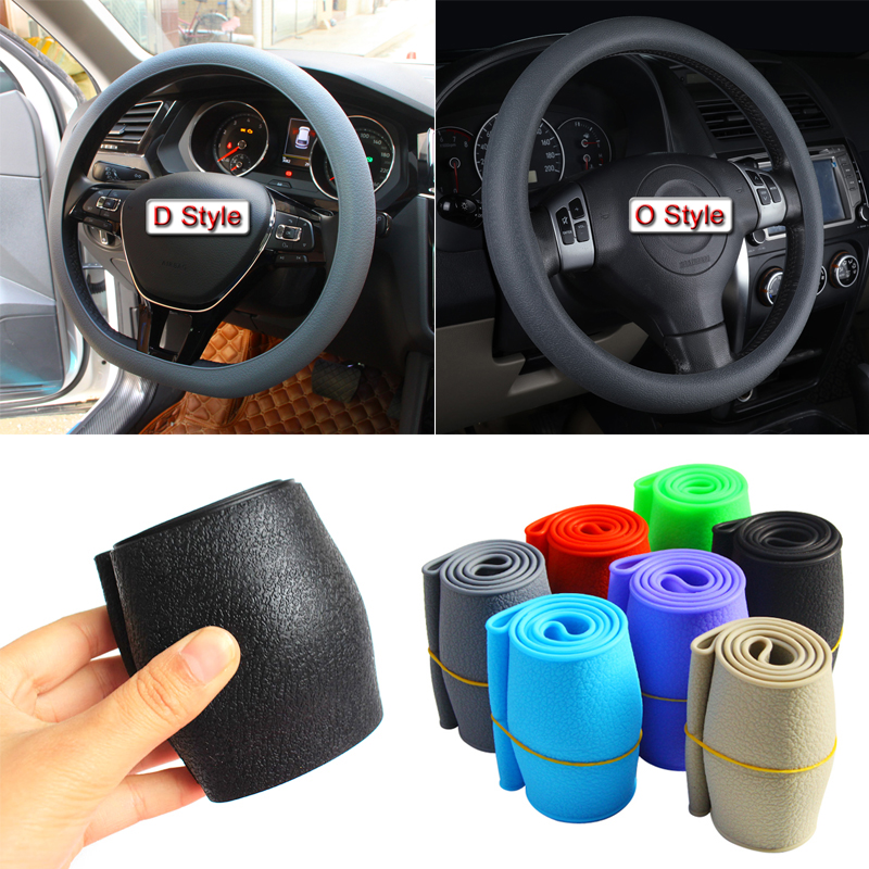 Universal 1pcs/set Car Styling Silicone Car Steering Wheel Glove Cover Automobiles Steering Wheel Hubs Cover Auto Accessories