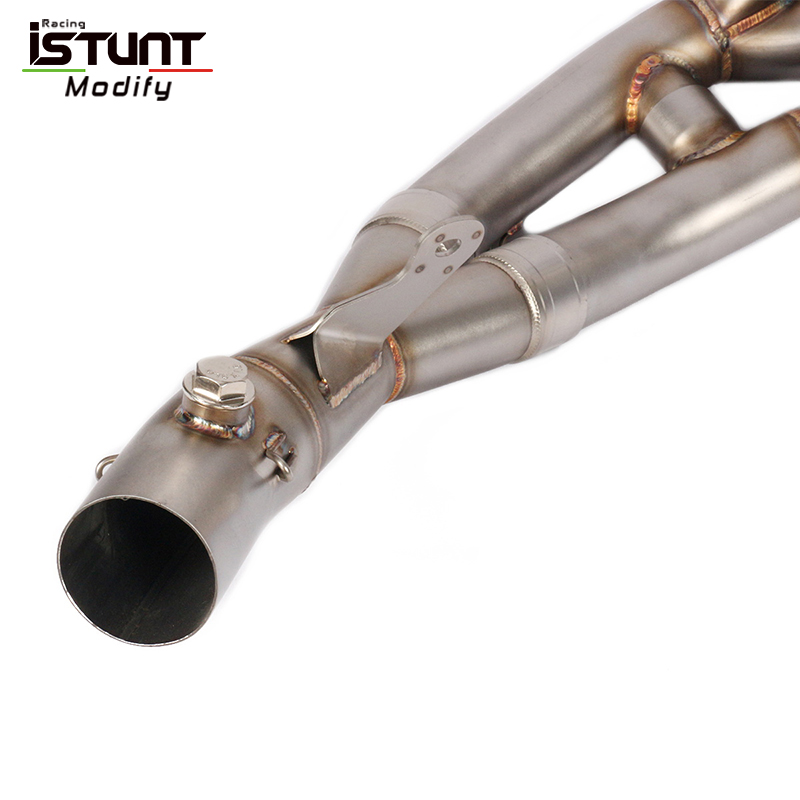 Slip On For Yamaha YZF-R6 r6 2006-2010 2011 2012 2013-2016 Motorcycle Exhaust System Escape Modified Front Middle Link Pipe Tube