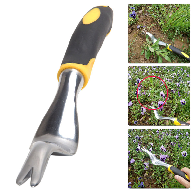 Digging Weed Extractor Manual Aluminum Alloy Yard Gardening Removable Planting Garden Forks