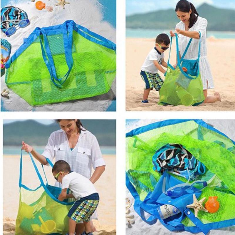 Kids Beach Toys Children Sand Away Protable Mesh Bag for Dropship