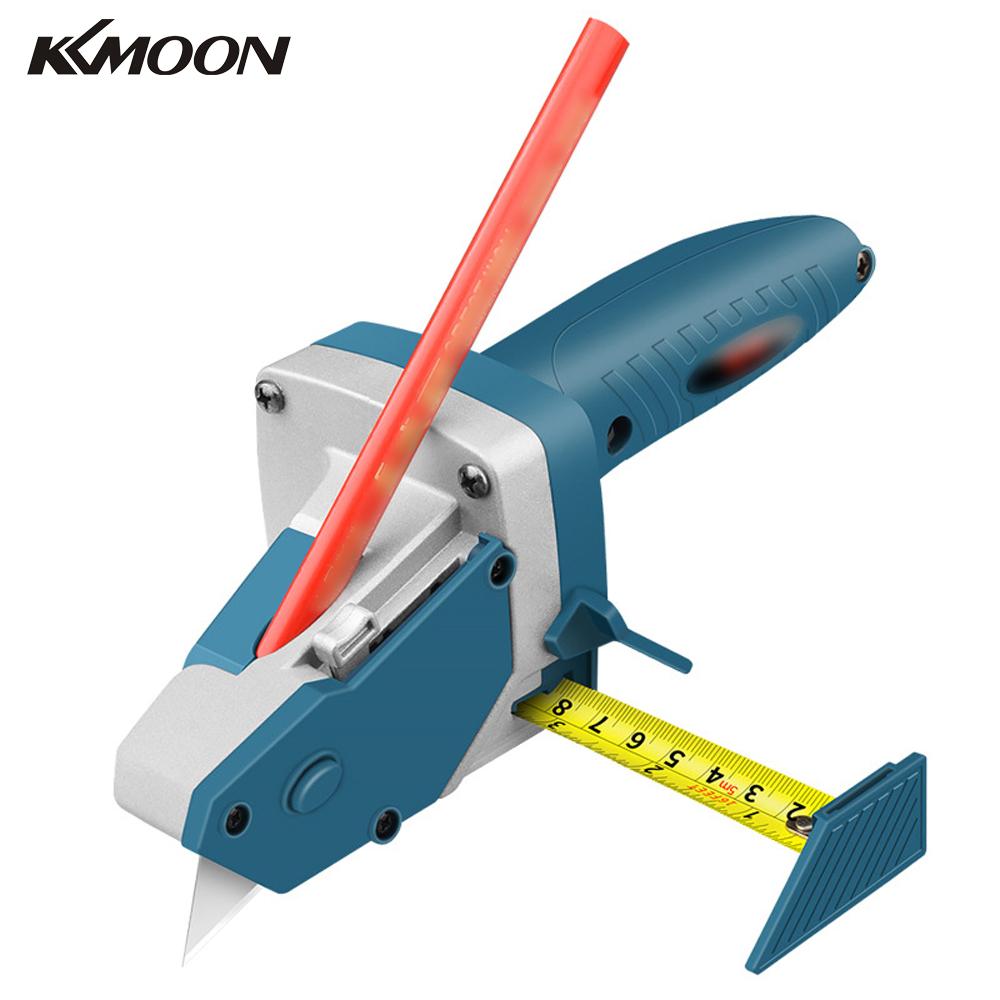 KKMOON Portable Gypsum Board Cutting Tool Drywall Cutting Artifact Tool with Tape Measure Woodworking Scribe Cutting Board Tools