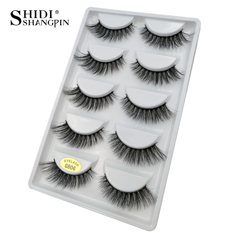 YSDO Lashes 5 pairs eyelashes natural long 3d mink lashes makeup full strip lashes faux cils mink eyelashes false eyelashes G806