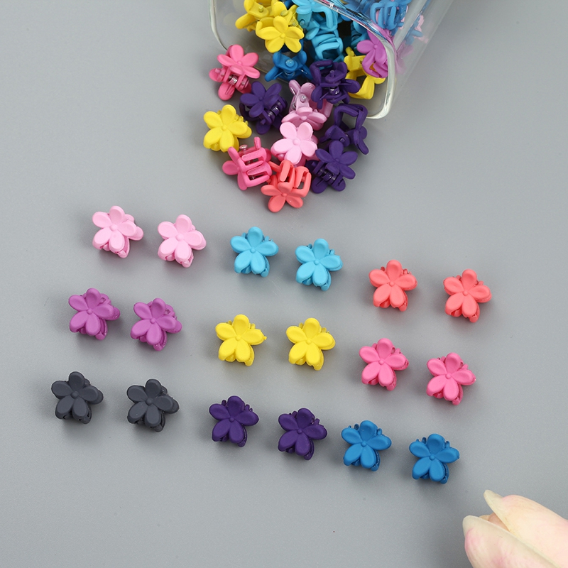 10pcs/lot new fashion little girls cute hair claw Candy color flower jaw clip children hairpin hair accessories wholesale 2019