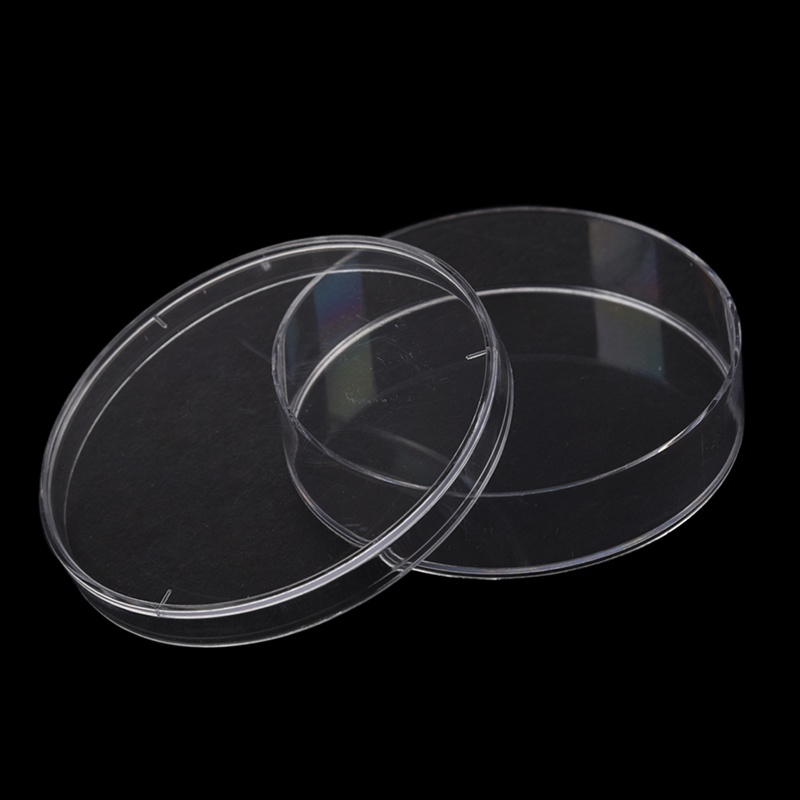 10Pcs Sterile Petri Dishes w/Lids for Lab Plate Bacterial Yeast 55mm x 15mm