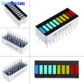 10Pcs/Lot 10 Segment Full Color LED Bargraph Light Display Module Ultra Bright Red Yellow Green Blue(RYGB) Dip DIY