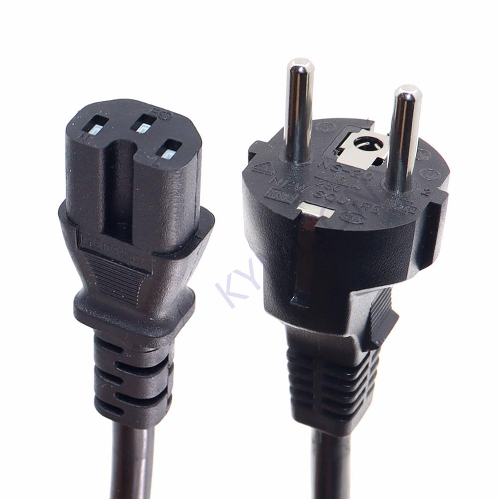 1.8m/3m EU Schuko Power cables,Europe CEE7/7 Power Cord ,EU to C15 Power lead for household electrical appliances