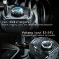 Bluetooth Car Kit MP3 Player FM Transmitter Dual USB Charger Hands-free Car Kit Music Player Support TF Card