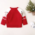 2020 New Winter Christmas 0-18M Newborn Baby Boy Girl Elk Pattern Long Sleeve Sweater Toddler Xmas Knitted Outfit Clothes