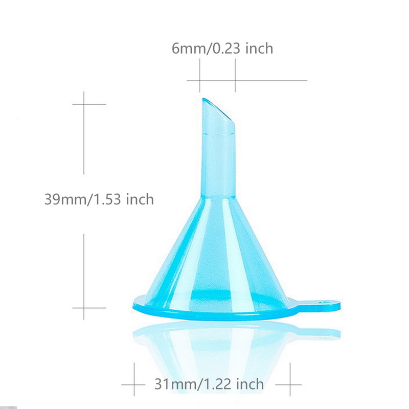 10PCS Small Mouth Plastic Funnels Bottle Mini Liquid Oil Funnels For Perfume Diffuser Labs Specialty 4cm X 3cm Gadgets Tool