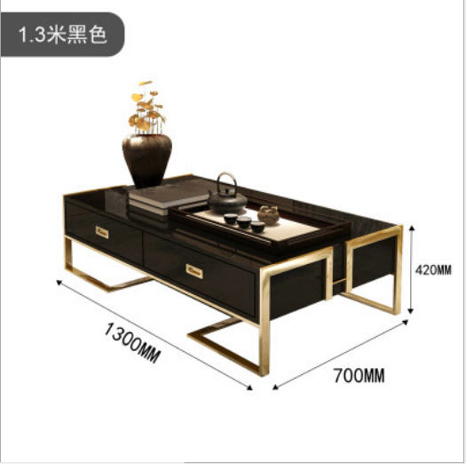 TV Stand modern Living Room Home Furniture TV monitor stand mueble tv cabinet mesa tv table+Coffee centro Table stainless steel