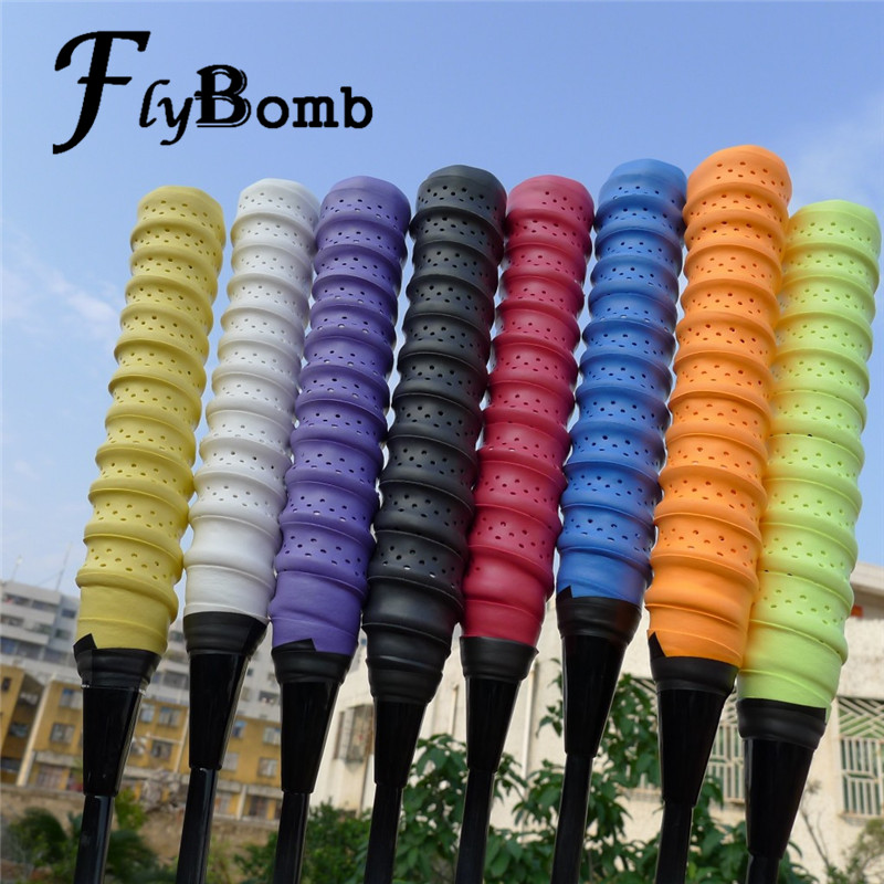 FlyBomb High Quality Badminton Rackets OverGrips Tennis Racquet Wraps Anti-slip Keel Grips Hand Glue Elasticity Overgrip L349OLD