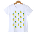 Top Quality Ananas Short Sleeve Pineapple Printed Boy/Girl T Shirt Kids Casual O-Neck Summer Children's Tees Shirt Z29-6