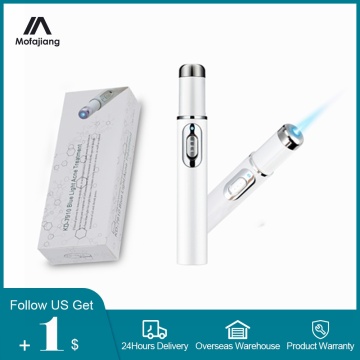 Blue Light Therapy Laser Pen Portable Shrink Pores Black Spots Freckle Scar Pimple Removal Beauty Machine Treatment Skincare