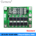 3S 40A 20A 9.6V 10.8V 32650 32700 LiFePO4 BMS lithium iron battery protection board with equalization start drill