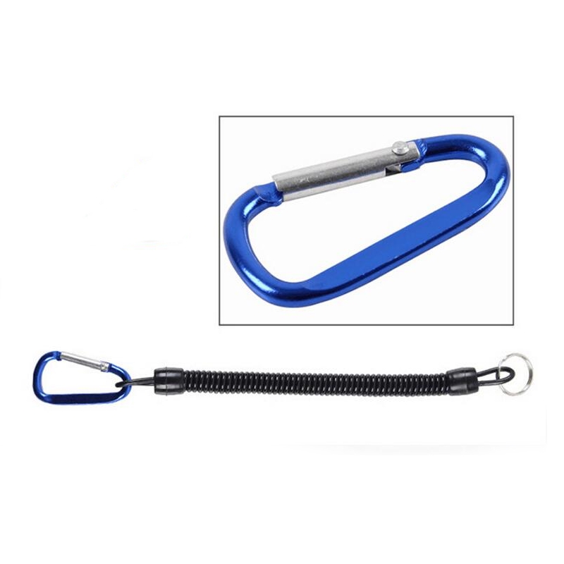 Fishing Lanyards Boating Ropes Retention String Fishing Rope with Camping Carabiner Secure Lock